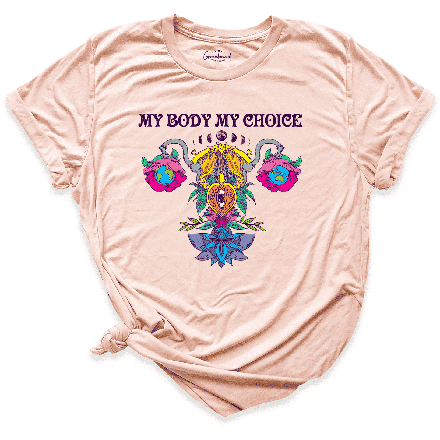 My Body My Choice 1973 Shirt Peace - Greatwood Boutique