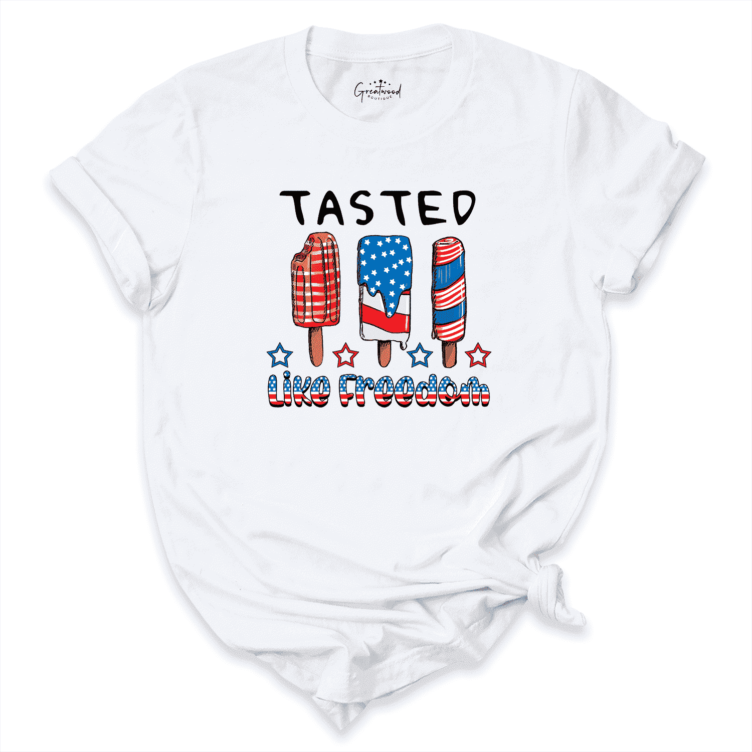 Tasted Like Freedom Usa Shirt White - Greatwood Boutique