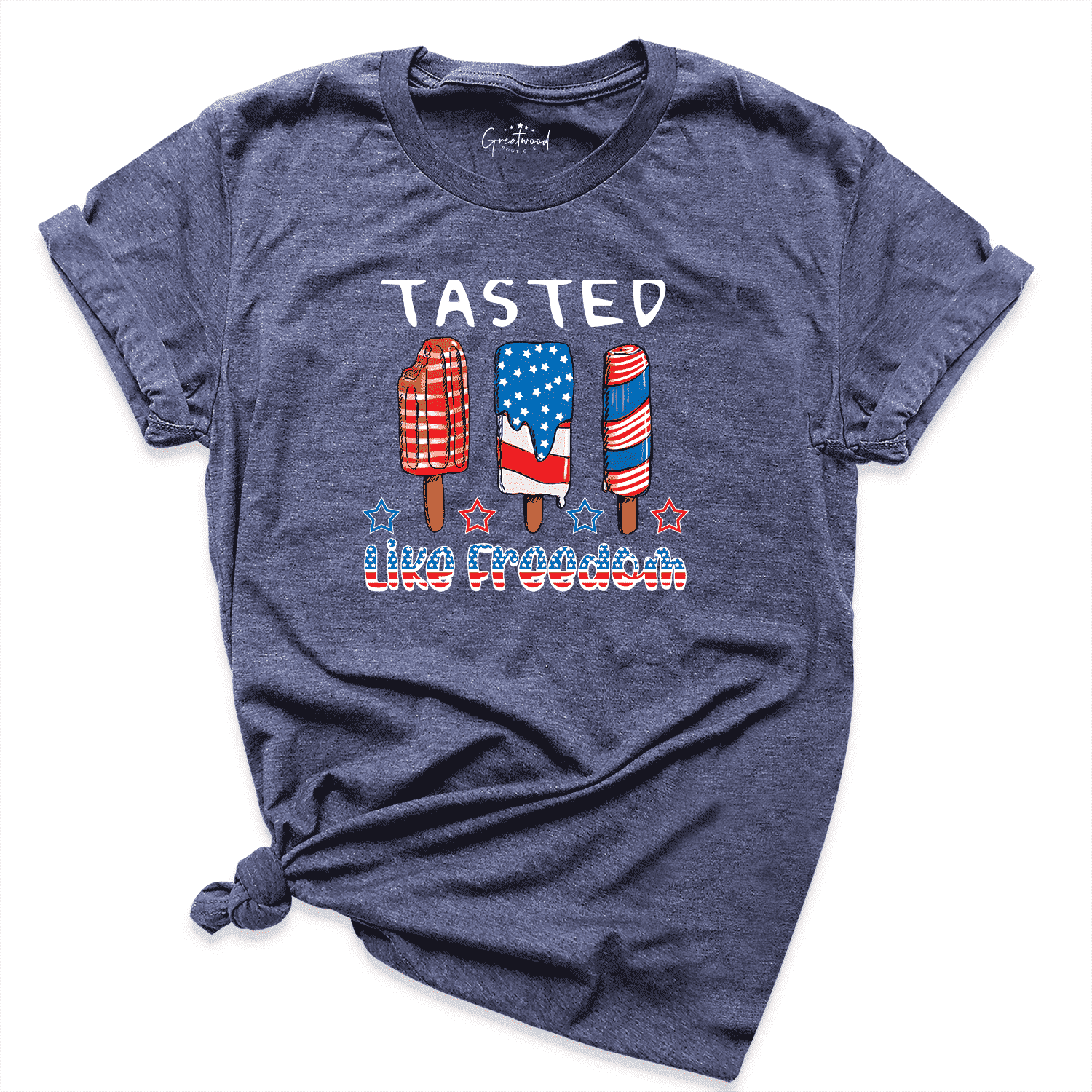 Tasted Like Freedom Usa Shirt Navy - Greatwood Boutique