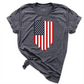 USA Flag Shirt D.Grey - Graetwood Boutique
