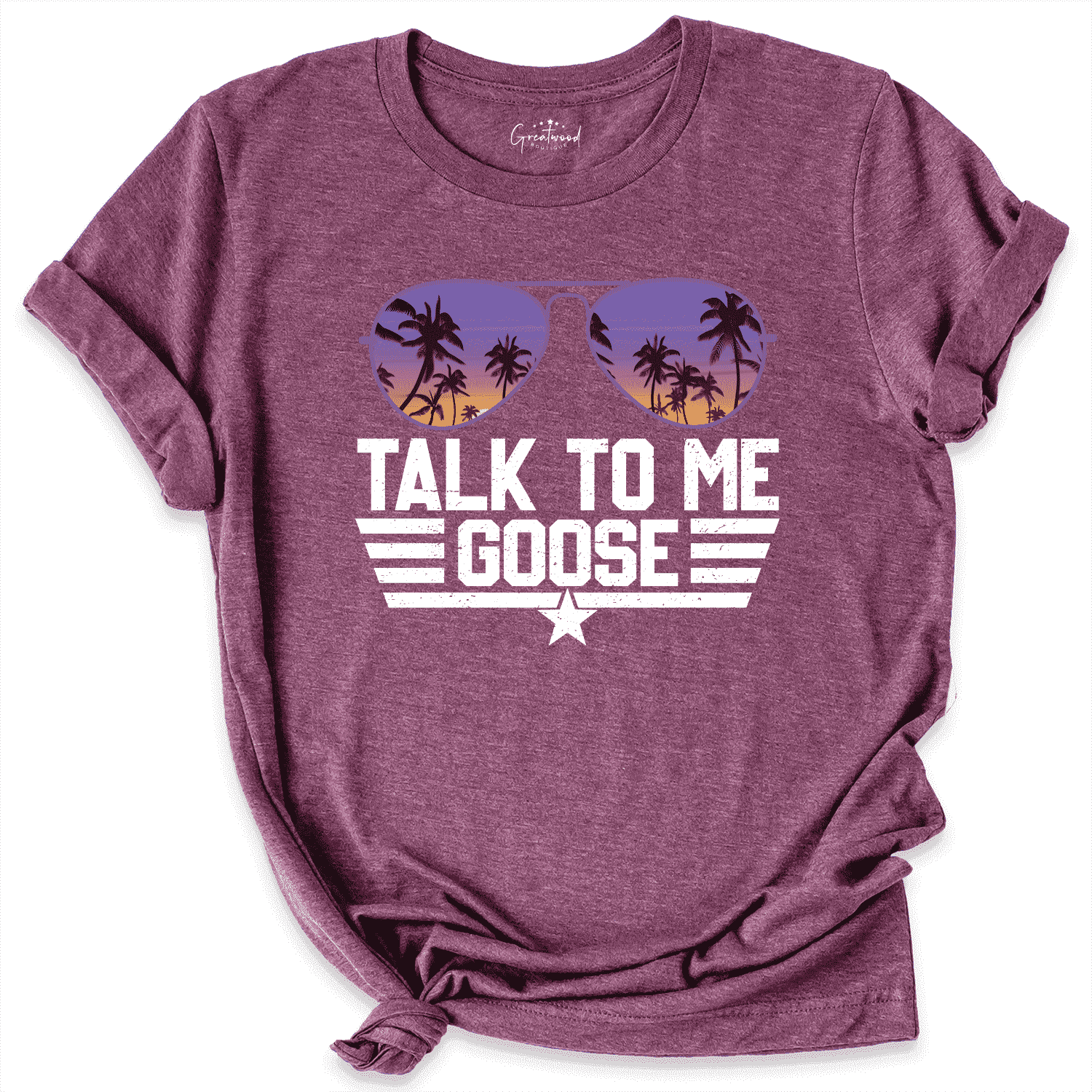 Talk To Me Shirt Maroon - Greatwood Boutique