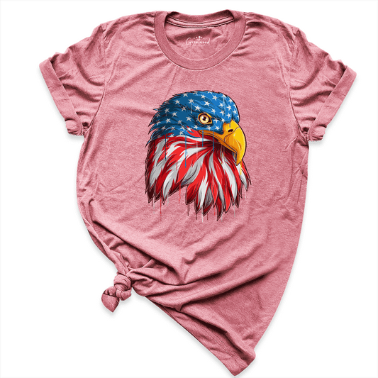 USA Eagle Shirt Mauve - Greatwood Boutique