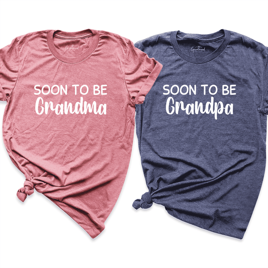 Soon To Be Grandma & Grandpa Shirt Mauve - Greatwood Boutique