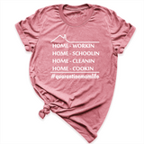 Home Working Corona Mom Shirt Mauve - Greatwood Boutique