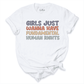 Girls Just Wanna Have Fundamental Human Rights Shirt White - Greatwood Boutique