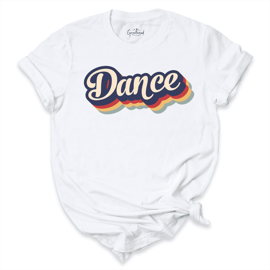 Dance Retro Shirt White - Greatwood Boutique