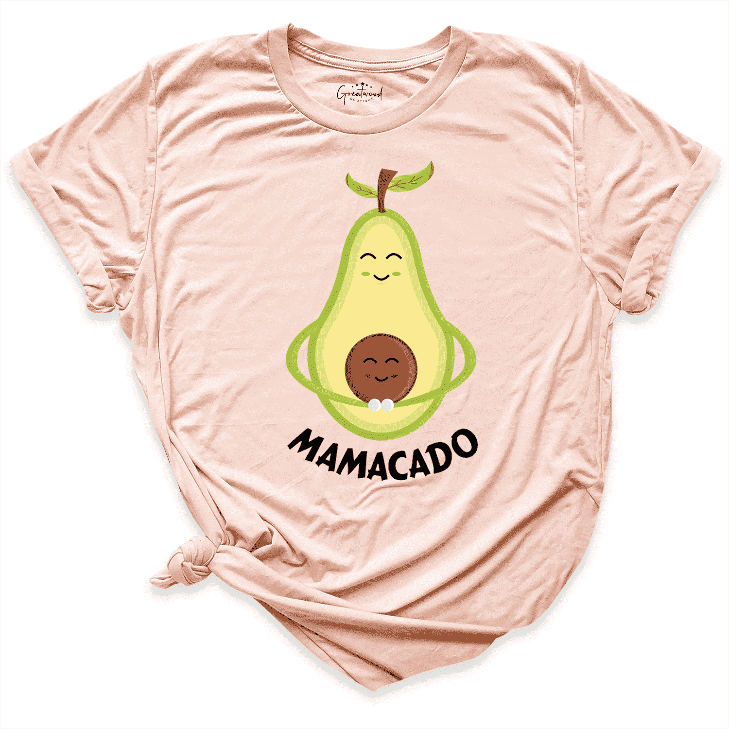 Mamacado Shirt Peach - Greatwood Boutique