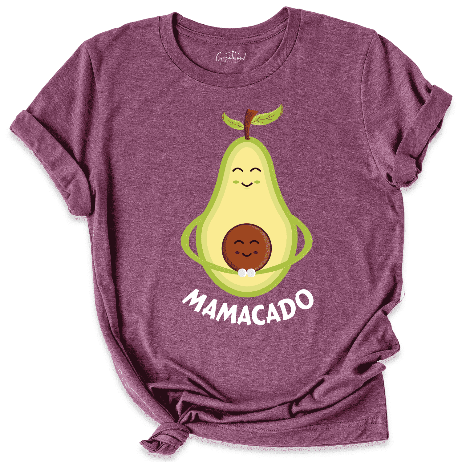 Mamacado Shirt Maroon - Greatwood Boutique