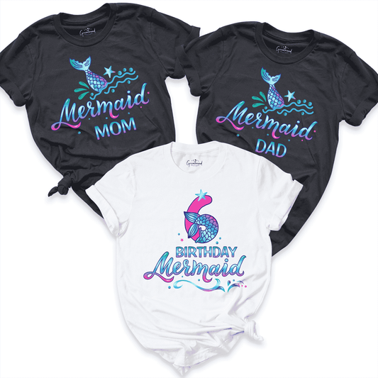 mermaid birthday girl shirt 1- Greatwood Boutique