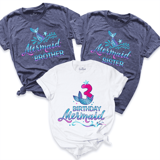 mermaid birthday girl shirt 3- Greatwood Boutique