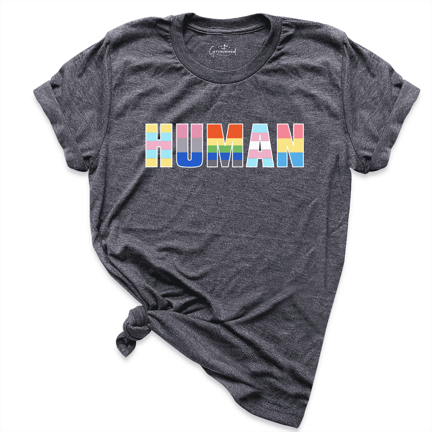 Human Shirt D.Grey - Greatwood Boutique