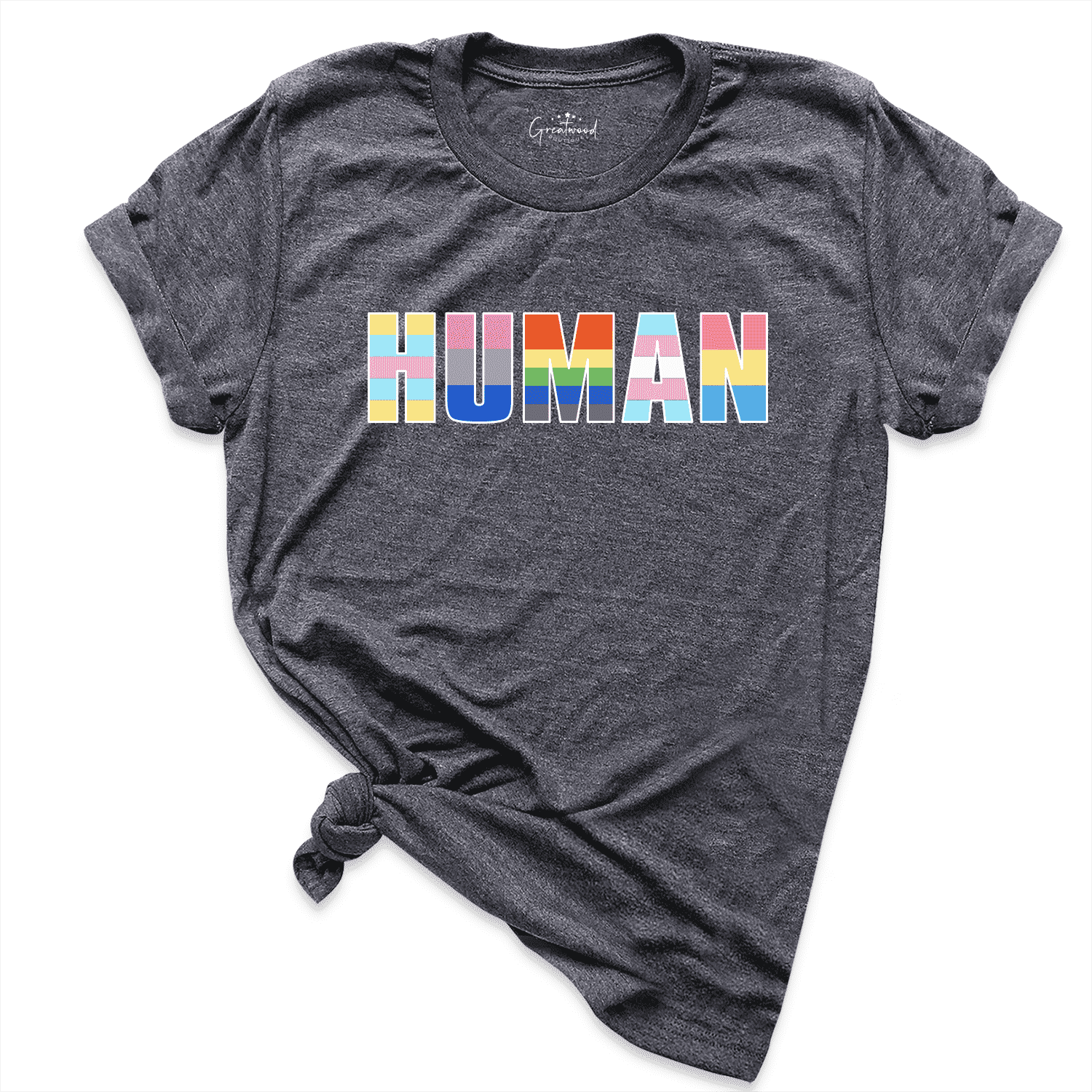 Human Shirt D.Grey - Greatwood Boutique