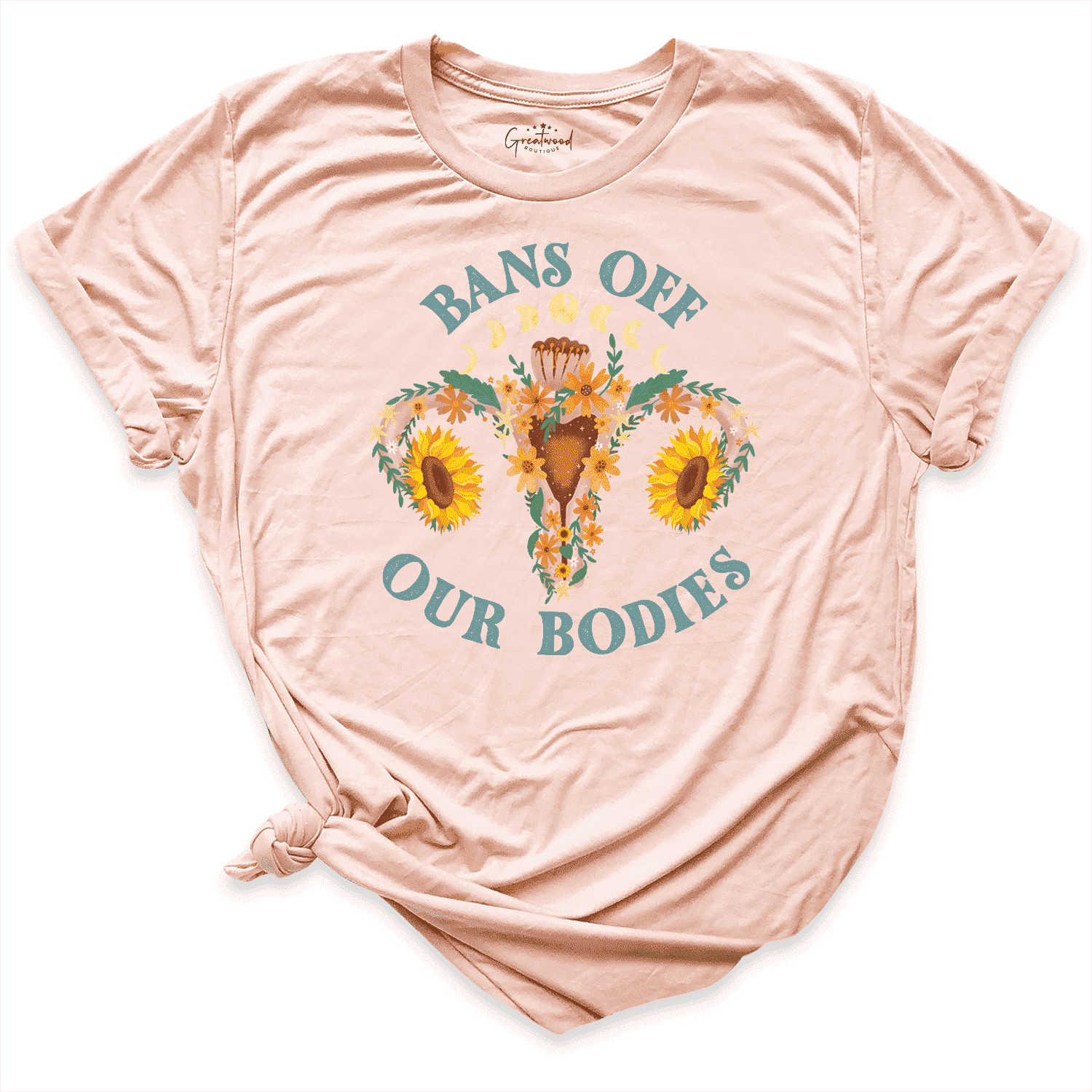 Bans Off Our Bodies Shirt Peach - Greatwood Boutique