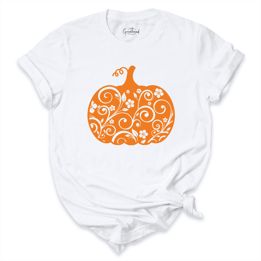 Halloween Pumpkin Shirt White - Greatwood Boutique