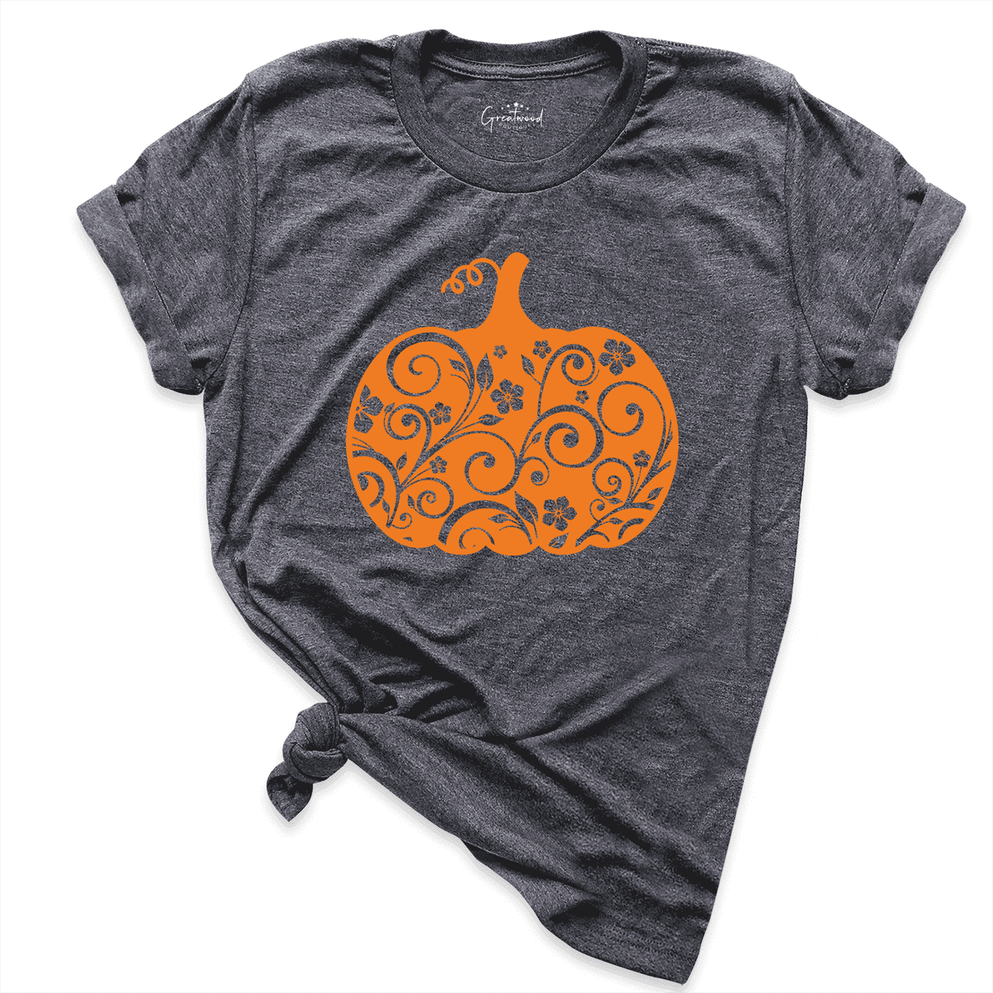 Halloween Pumpkin Shirt D.Grey - Greatwood Boutique
