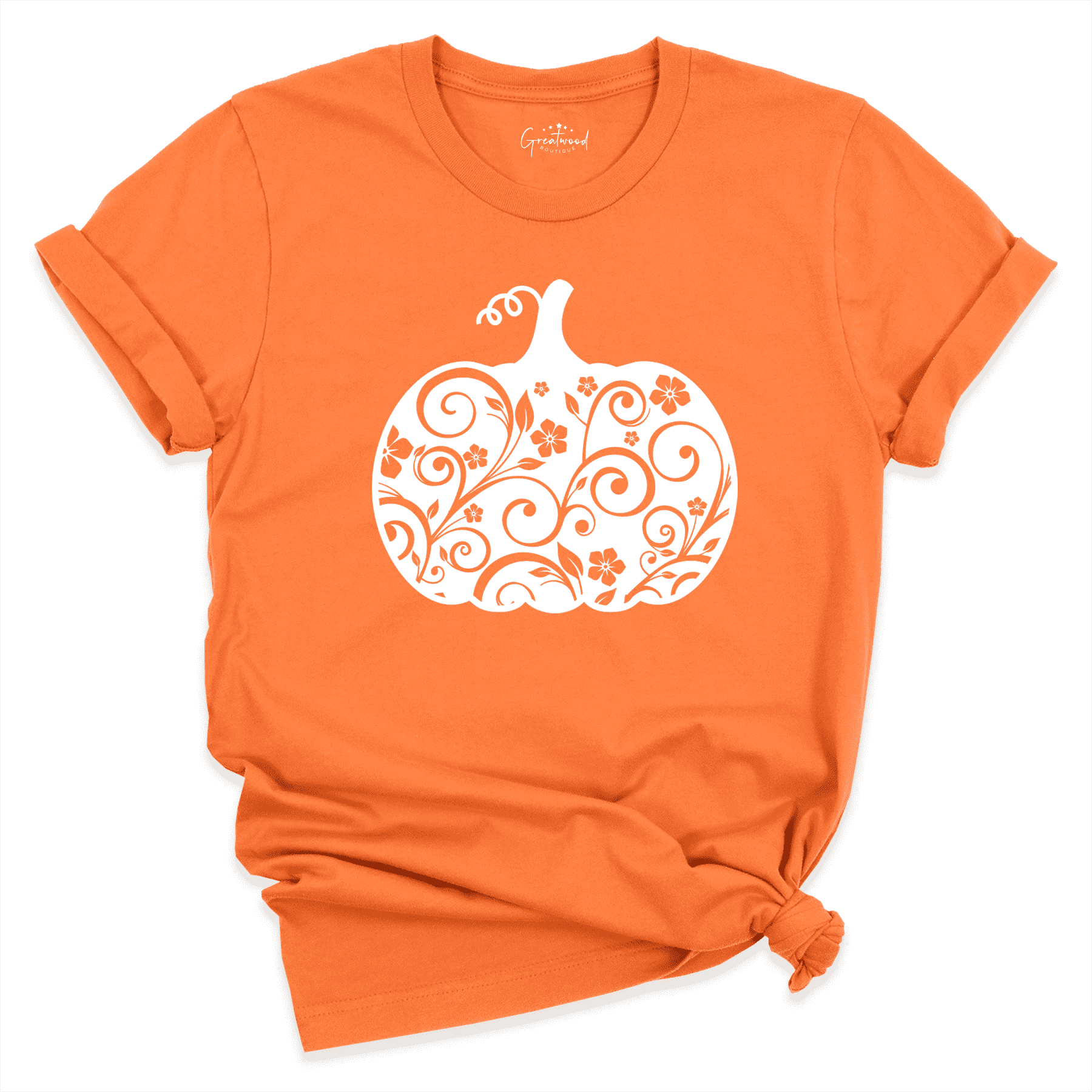 Halloween Pumpkin Shirt Orange - Greatwood Boutique