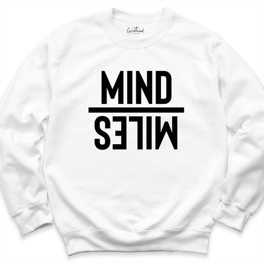 Mind Over Miles Sweatshirt White - Greatwood Boutique