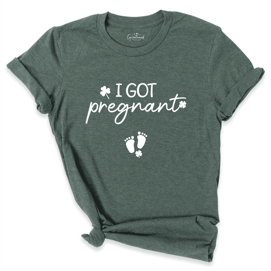 I Got Lucky I Got Pregnant Shirt