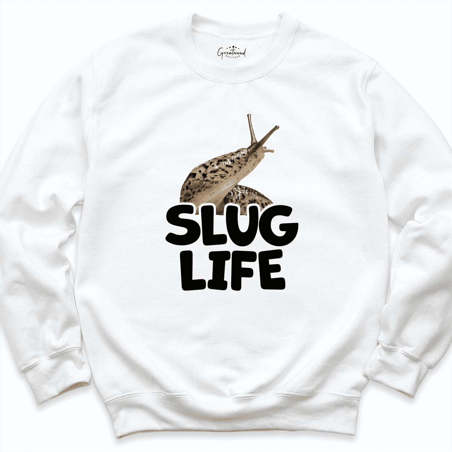 Slug Life Sweatshirt White - Greatwood Boutique