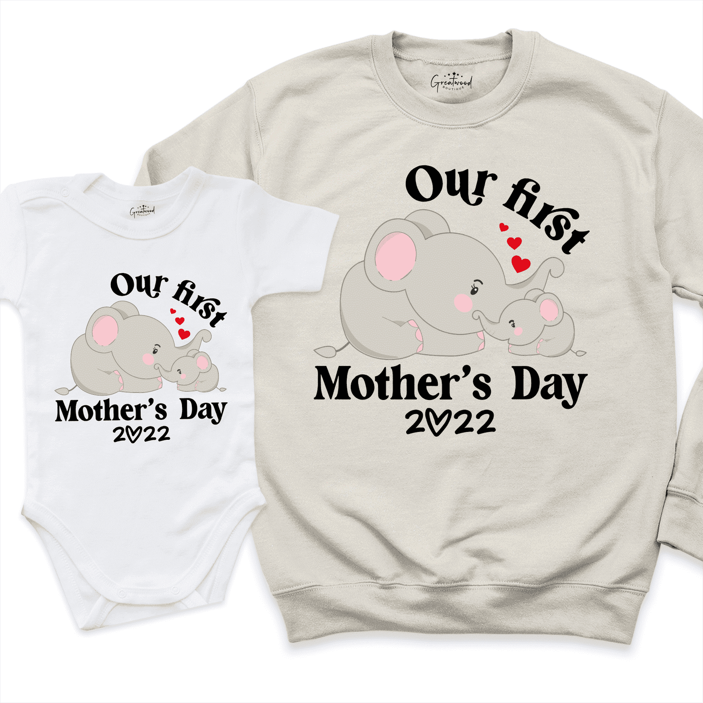 Our First Mothers Day 2022 Sweatshirt Sand - Greatwood Boutique